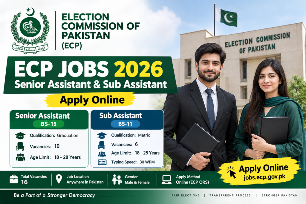 ECP Jobs 2026 – Senior Assistant & Sub Assistant Apply Online